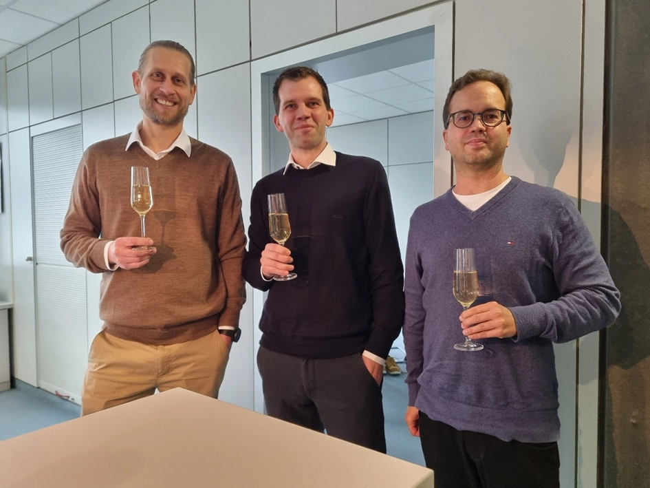 v.l.: Dennis Raiser, Andreas Vonderschmidt, Dr. Stefan Vonderschmidt, esitron-electronic GmbH